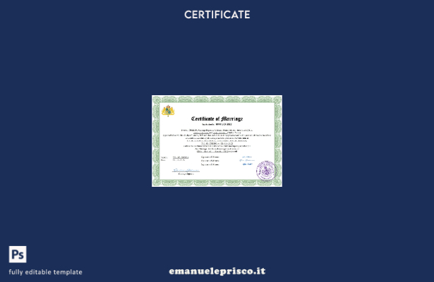 certificato di matrimonio svedese in stile verificato modello Word e PDF
